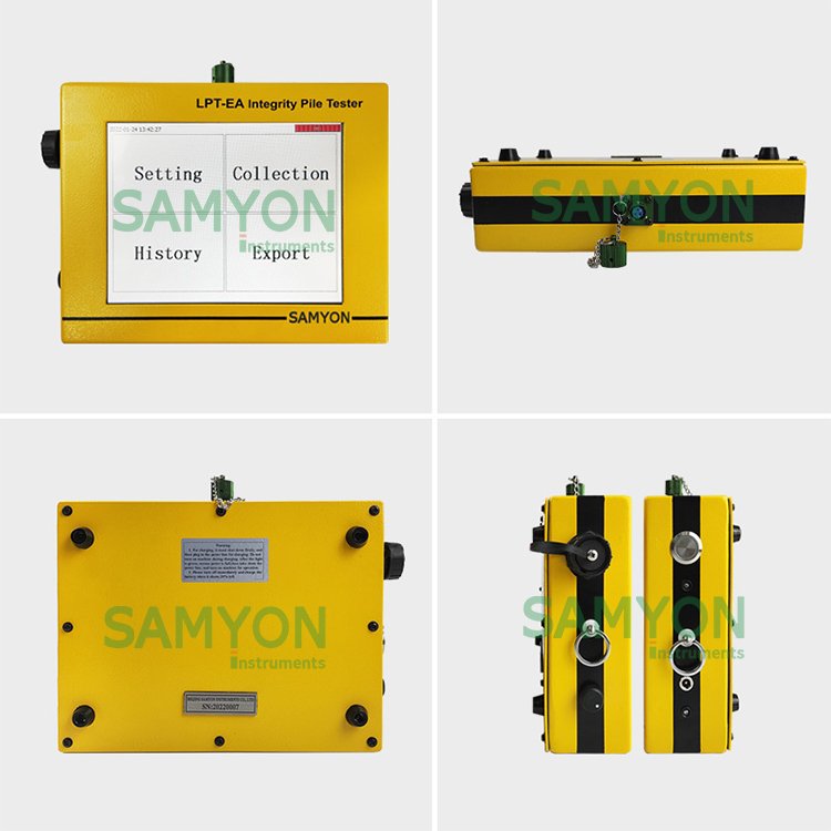 High-Contrast Touch Screen Display IP68 Waterproof LPT Low Strain Pit Pile Integrity Test equipment