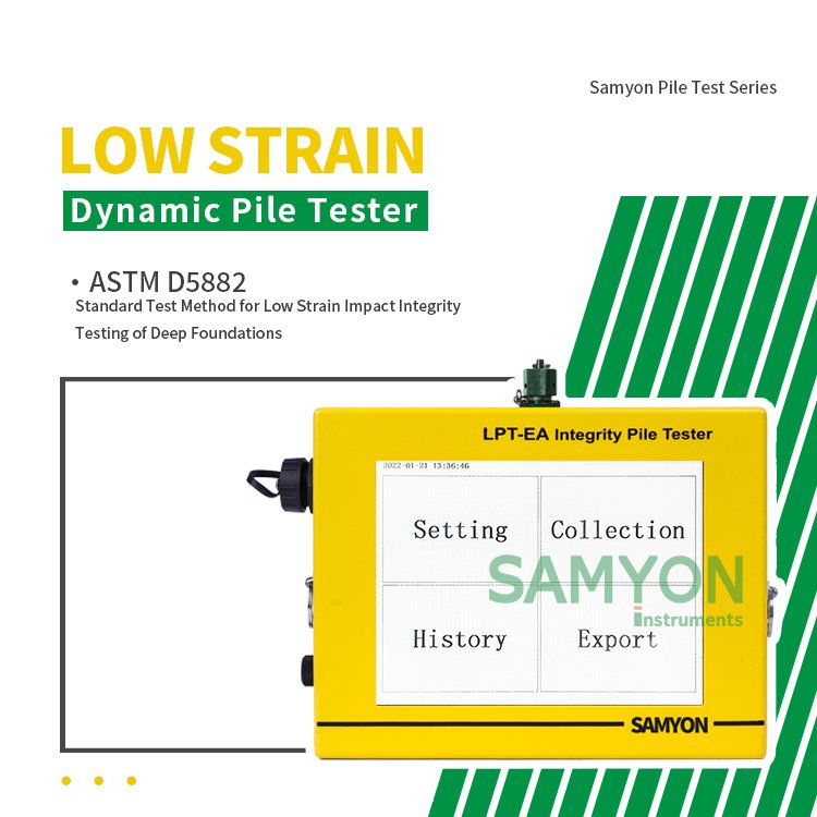 High-Contrast Touch Screen Display IP68 Waterproof LPT Low Strain Pit Pile Integrity Test equipment