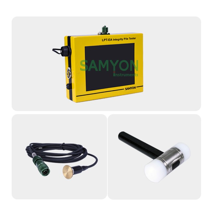 High-Contrast Touch Screen Display IP68 Waterproof LPT Low Strain Pit Pile Integrity Test equipment