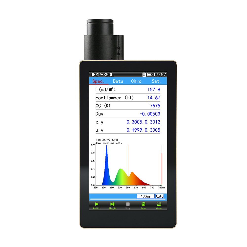 Optical spectrum analyzer OHSP-350FL spectral irradiance meter Flicker Tester Light spectrometer