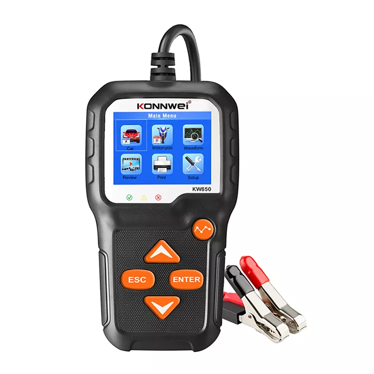 KW650 Car Battery Analyzer detect 6V-12V batteries of automobiles , motorcycles, lawn mowers
