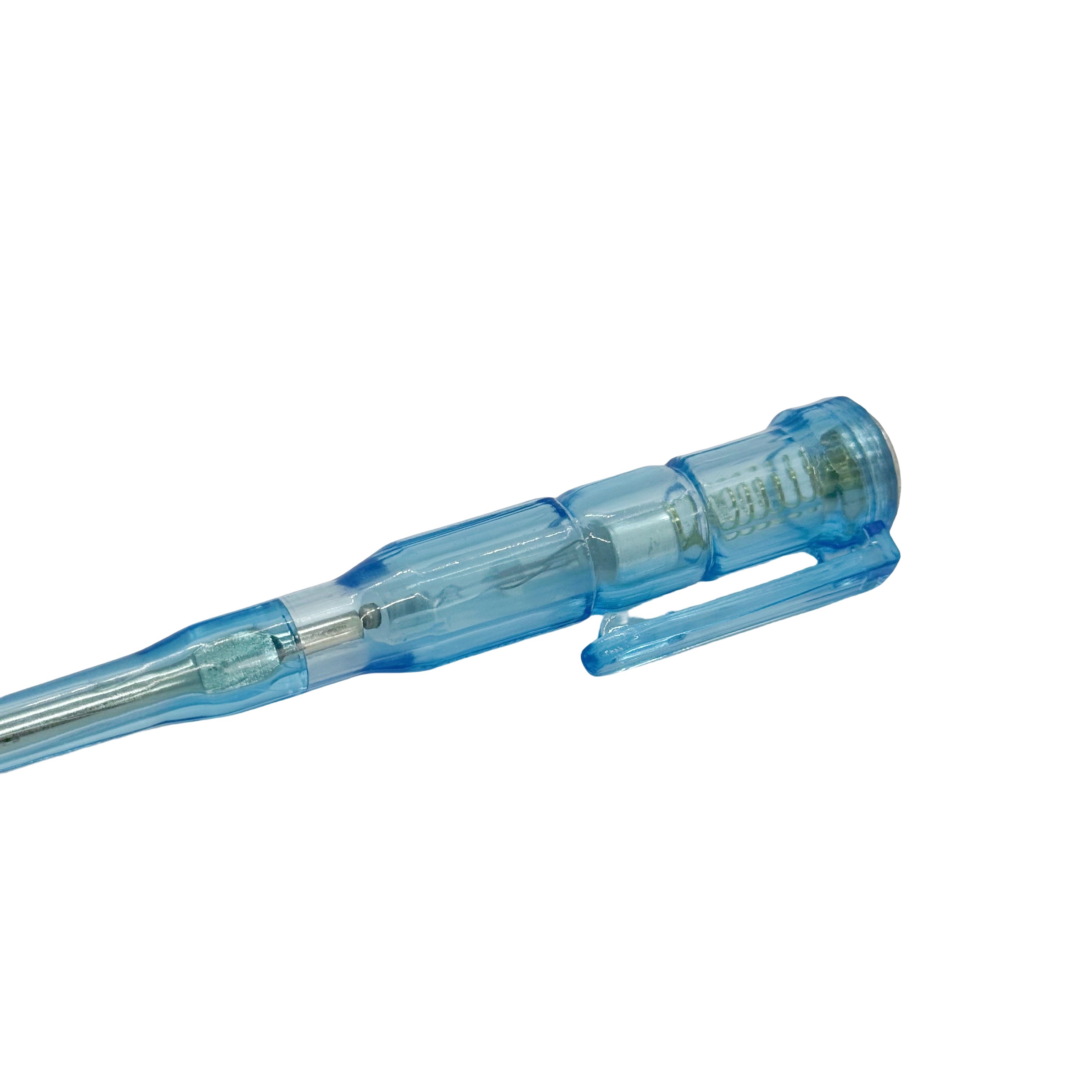 Red and Blue Transparent Plastic electrical insulation plastic Flathead test pen screwdriver type stylus