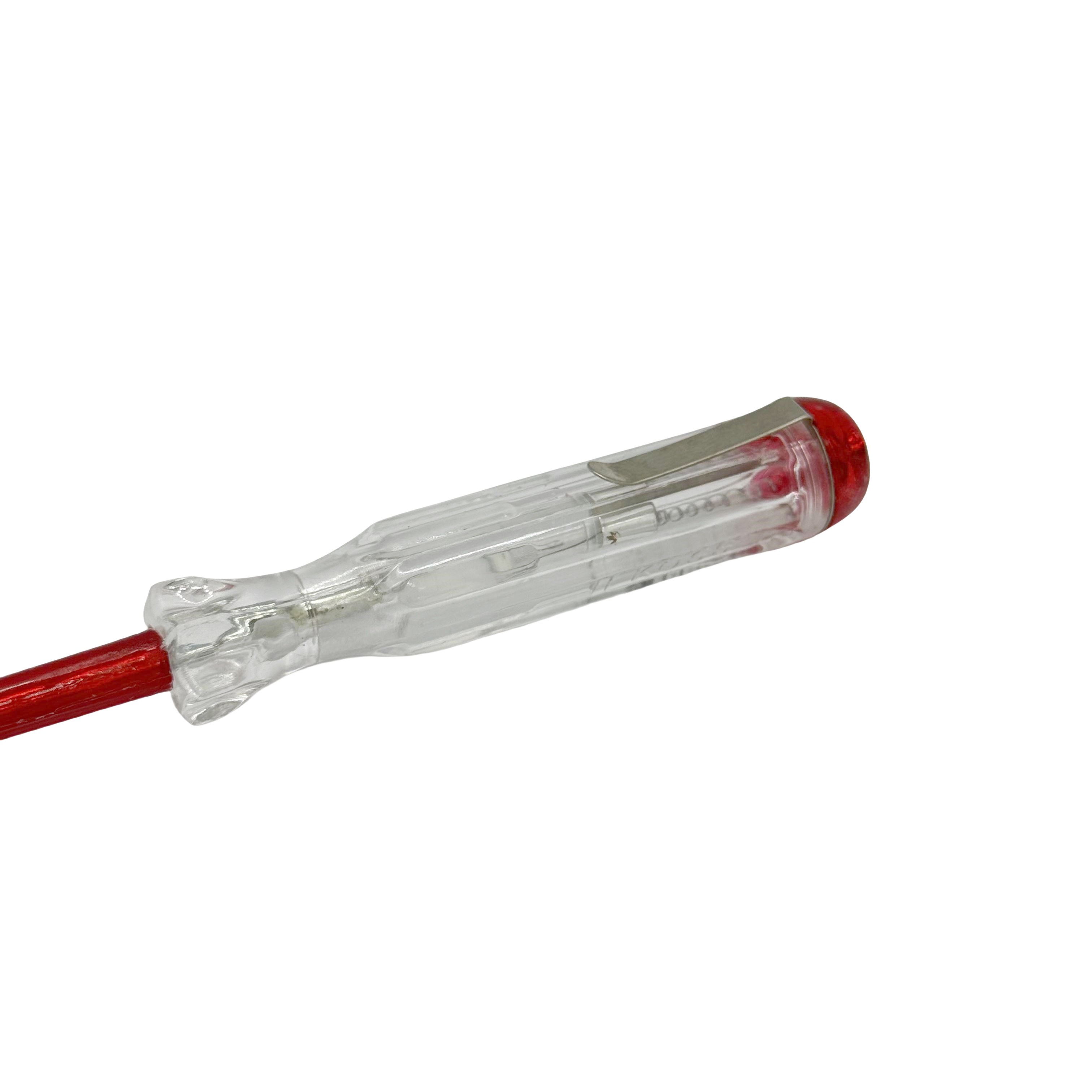 Red and Blue Transparent Plastic electrical insulation plastic Flathead test pen screwdriver type stylus