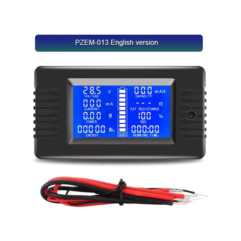 PZEM-013 DC 0-200V 10A 50A 100A 200A Voltmeter Ammeter Car Battery Tester Capacity Resistance Electricity Voltage Meter Monitor