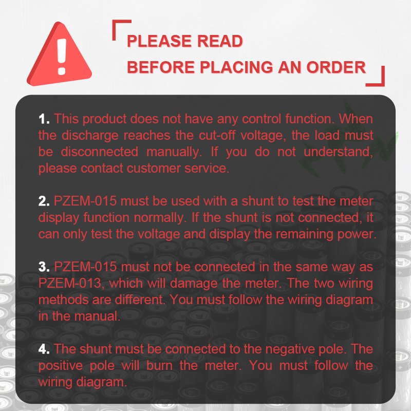 PZEM-013 DC 0-200V 10A 50A 100A 200A Voltmeter Ammeter Car Battery Tester Capacity Resistance Electricity Voltage Meter Monitor