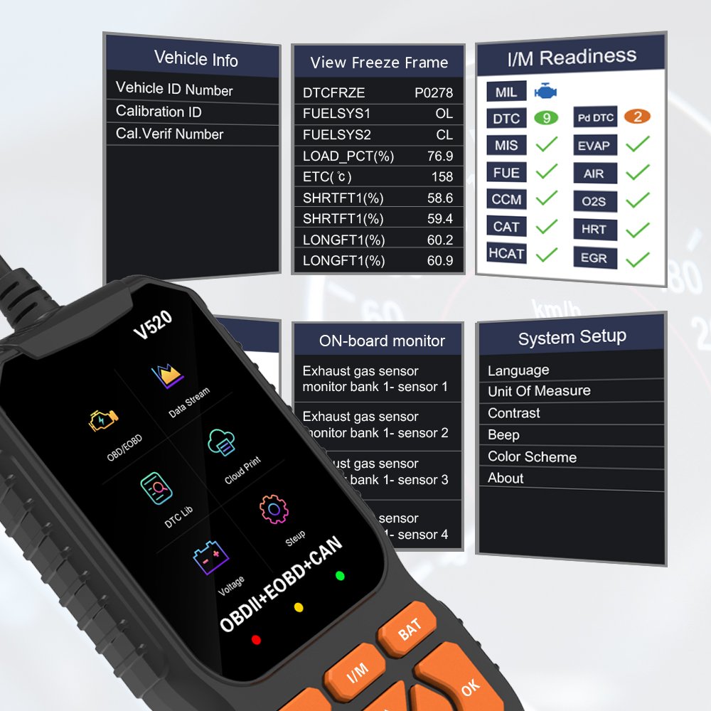 Portable Automotive OBD2 Car Code Reader Diagnostic Scanner Tools for All Cars Scanner OBD2 battery tester