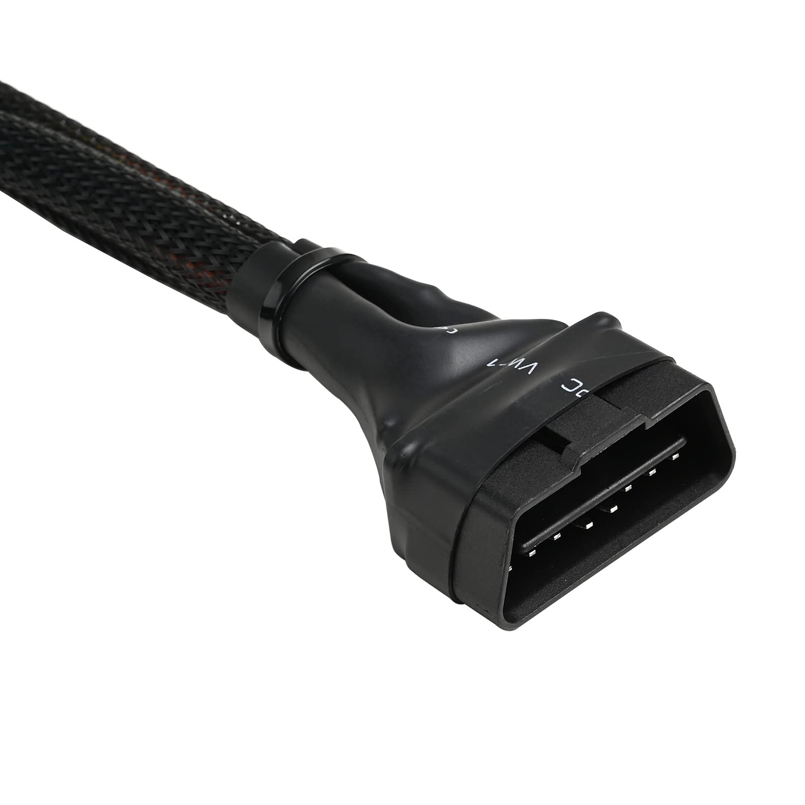iKKEGOL 30cm 16 Pin OBD2 OBDII J1962 Y Cable Cord Splitter Extension 1x Male to 2X Female