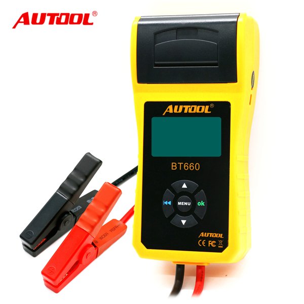 Autool BT660/BT-660 Battery Tester 12 diagnostic Automotive Battery Analyzer with Printer
