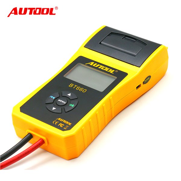 Autool BT660/BT-660 Battery Tester 12 diagnostic Automotive Battery Analyzer with Printer