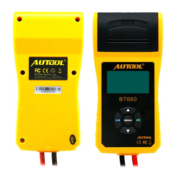 Autool BT660/BT-660 Battery Tester 12 diagnostic Automotive Battery Analyzer with Printer
