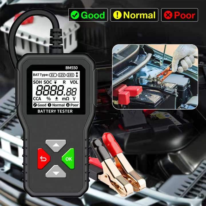 BM550 6V 12V 24V 3-in-1 capacity Digital Automotive System Tool Battery Analyzer for truck, motorcycle and car battery tester