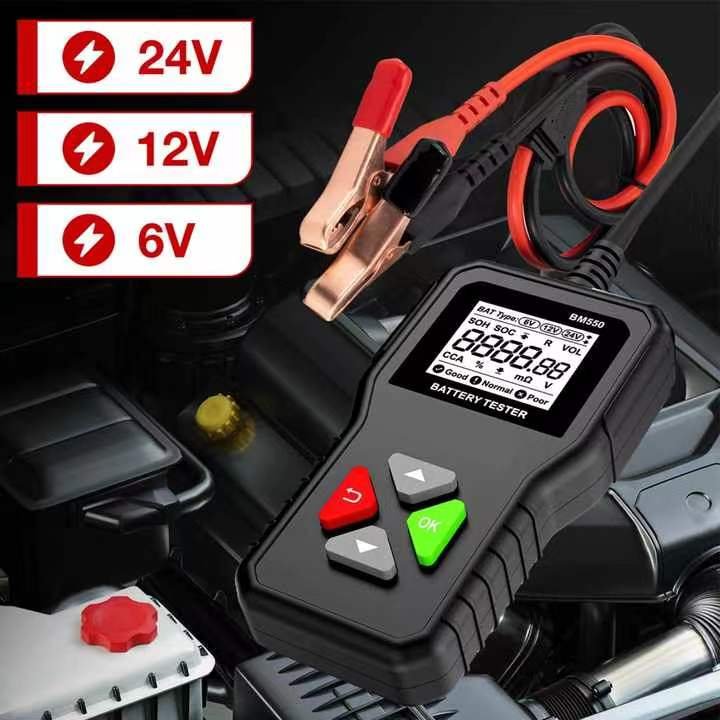 BM550 6V 12V 24V 3-in-1 capacity Digital Automotive System Tool Battery Analyzer for truck, motorcycle and car battery tester