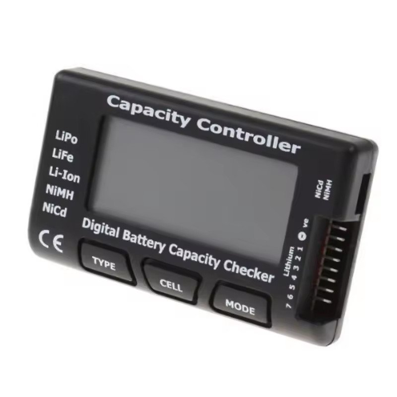 CellMeter-7 Digital Battery Capacity Detector LiPo LiFe Li-ion Nicd NiMH Battery Voltage Detector,Tester,RC Battery Meter