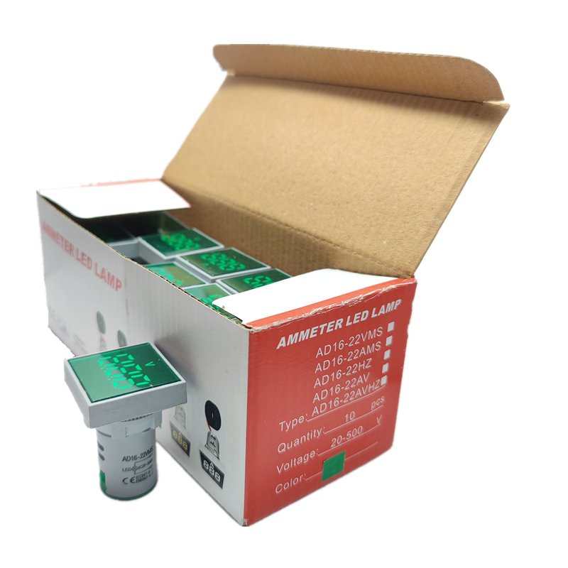 LED mini digital display current and voltage meter AD16-22DSV indicator signal light frequency meter digital AC instrument