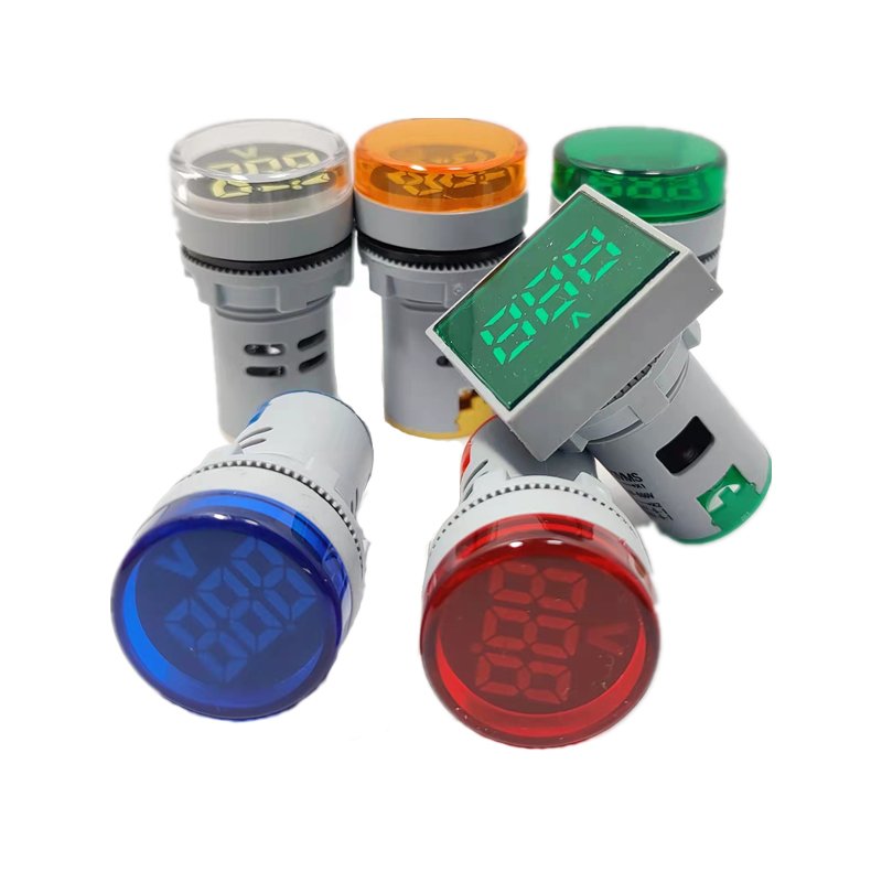 LED mini digital display current and voltage meter AD16-22DSV indicator signal light frequency meter digital AC instrument