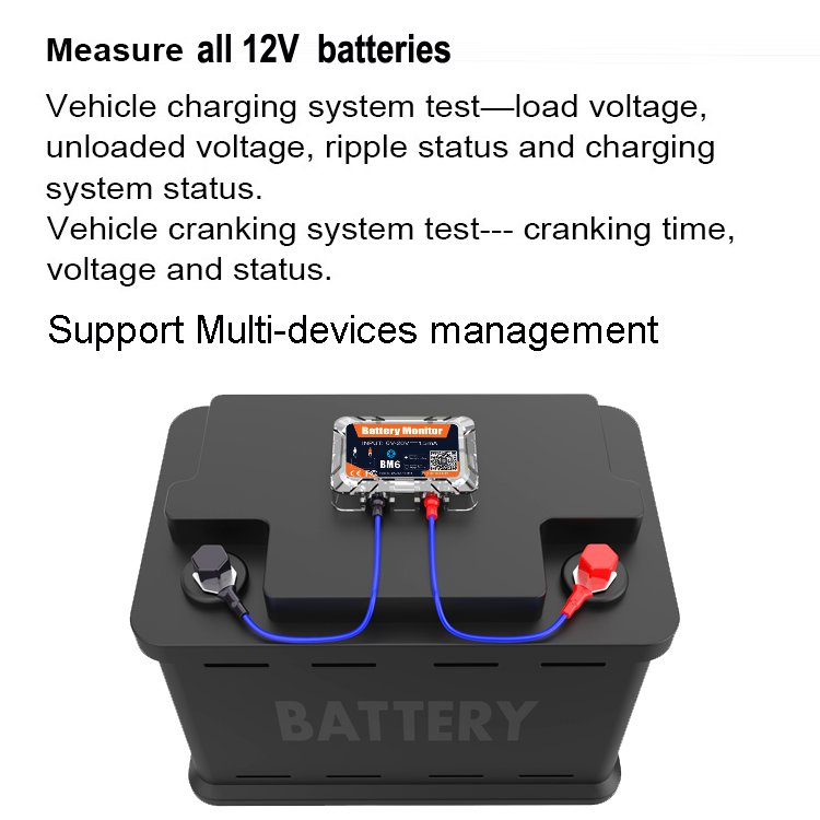 Battery Monitoring Gps Tracker Map Google Android Customize OEM Automotive battery tester IOS APP BM6
