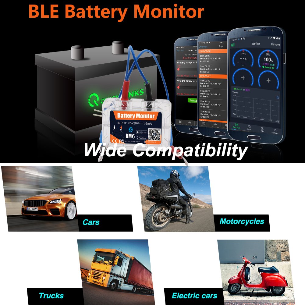 Battery Monitoring Gps Tracker Map Google Android Customize OEM Automotive battery tester IOS APP BM6