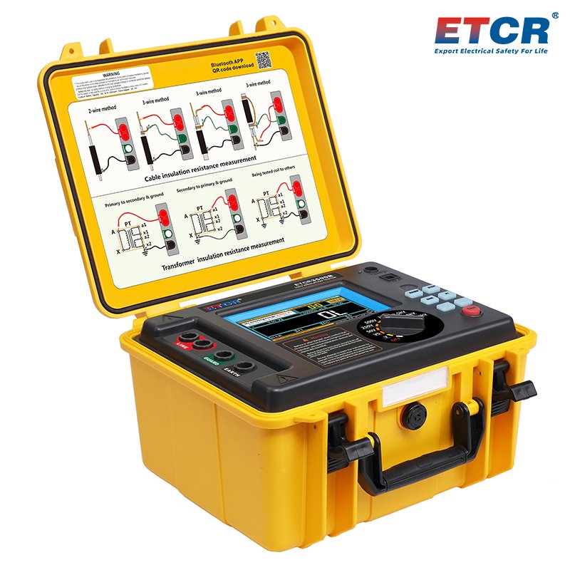 ETCR3500B Digital High Voltage Insulation Testers 10Kv For Electrical Equipment
