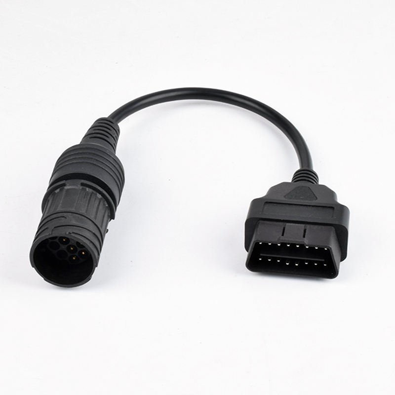 Suitable for BMW locomotive tester car connection line 10Pin male to OBD 2 adapter line