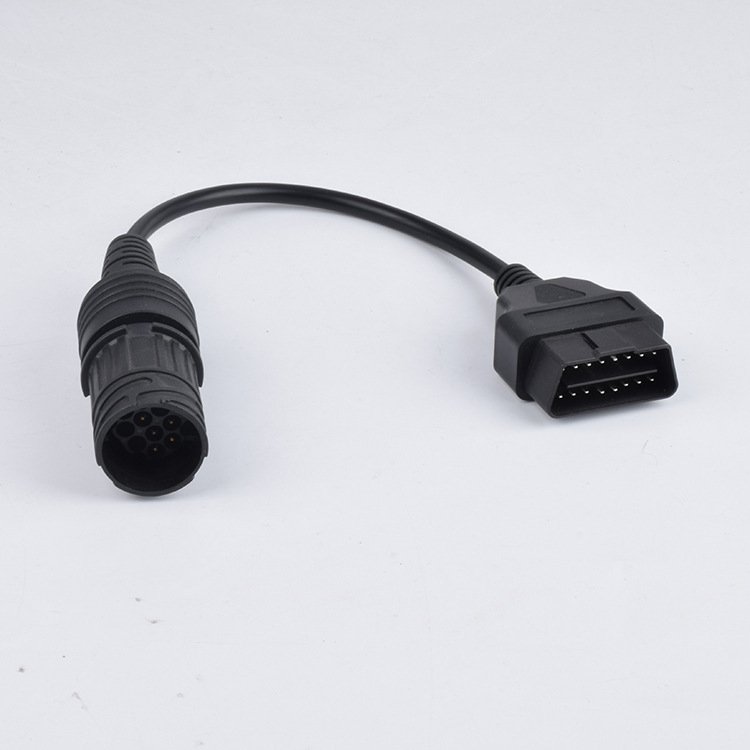 Suitable for BMW locomotive tester car connection line 10Pin male to OBD 2 adapter line
