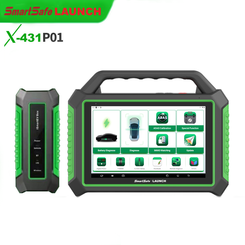 Launch New Energy Vehicle Detector Intelligent Battery Pack Diagnostic Instrument iSmartEV P01 Auto Car Battery Tester Analyzer