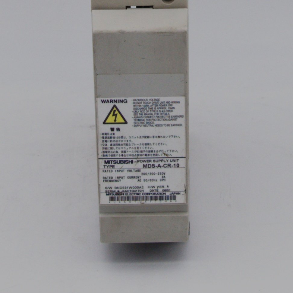 Mitsubishi Original MDS-A-CR-10 Servo Module Power Supply for PLC PAC & Dedicated Controllers