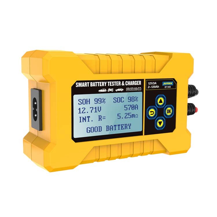 2023 Universal AUTOOL BT380 12V Automotive Battery Tester Analyzer 110V 220V Batterie Tester Auto \Battery Discharger