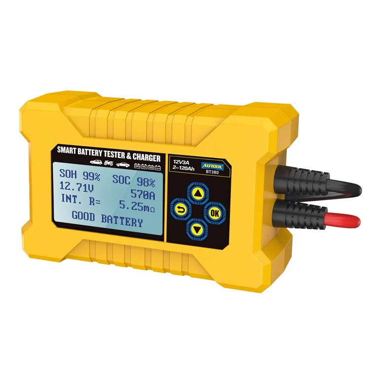2023 Universal AUTOOL BT380 12V Automotive Battery Tester Analyzer 110V 220V Batterie Tester Auto \Battery Discharger