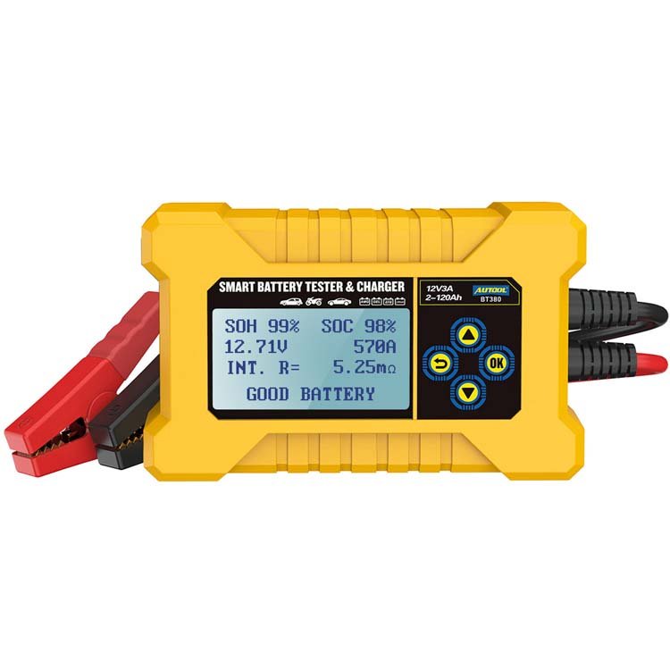 2023 Universal AUTOOL BT380 12V Automotive Battery Tester Analyzer 110V 220V Batterie Tester Auto \Battery Discharger