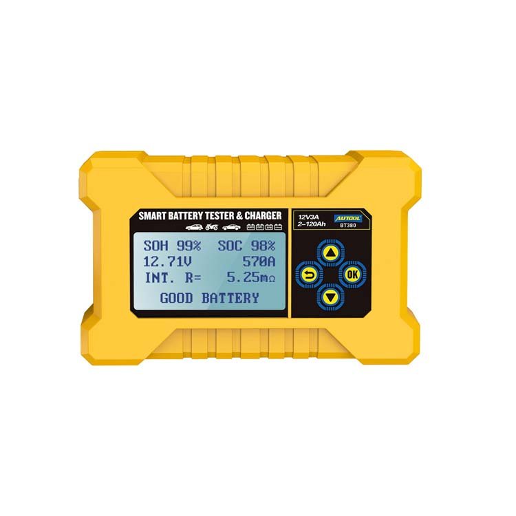 2023 Universal AUTOOL BT380 12V Automotive Battery Tester Analyzer 110V 220V Batterie Tester Auto \Battery Discharger