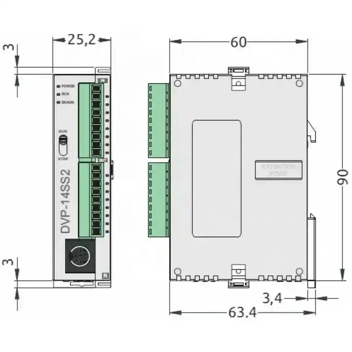 New Original Delta Dvp-s Series DVP14SS211R DVP14SS211T PLC Delta Programming Controller Price