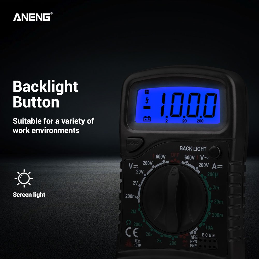 ANENG XL830L Digital Multimeter Esr Meter Testers Automotive Electrical Dmm Transistor Peak Tester Meter Capacitance Meter
