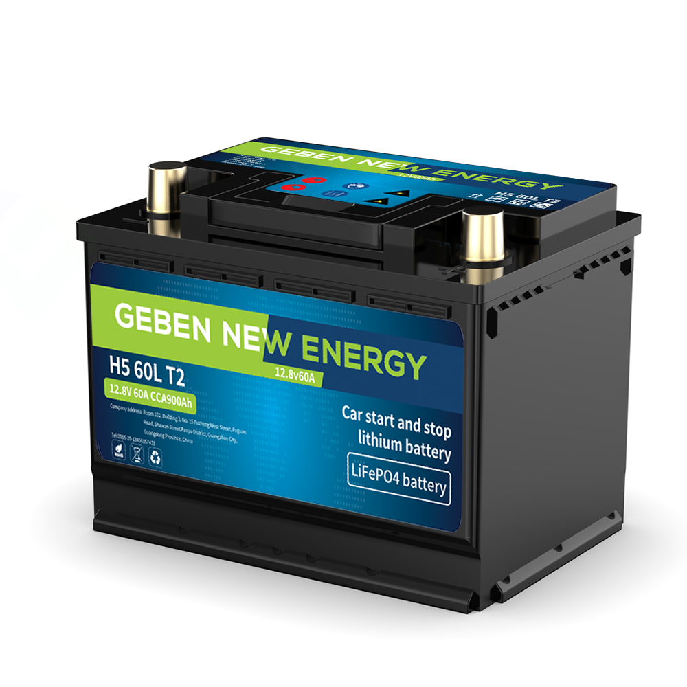GEBEN 12v60ah Car Start And Stop Battery Car 12v lithium ion battery for motorhomes racing cars snowmobiles