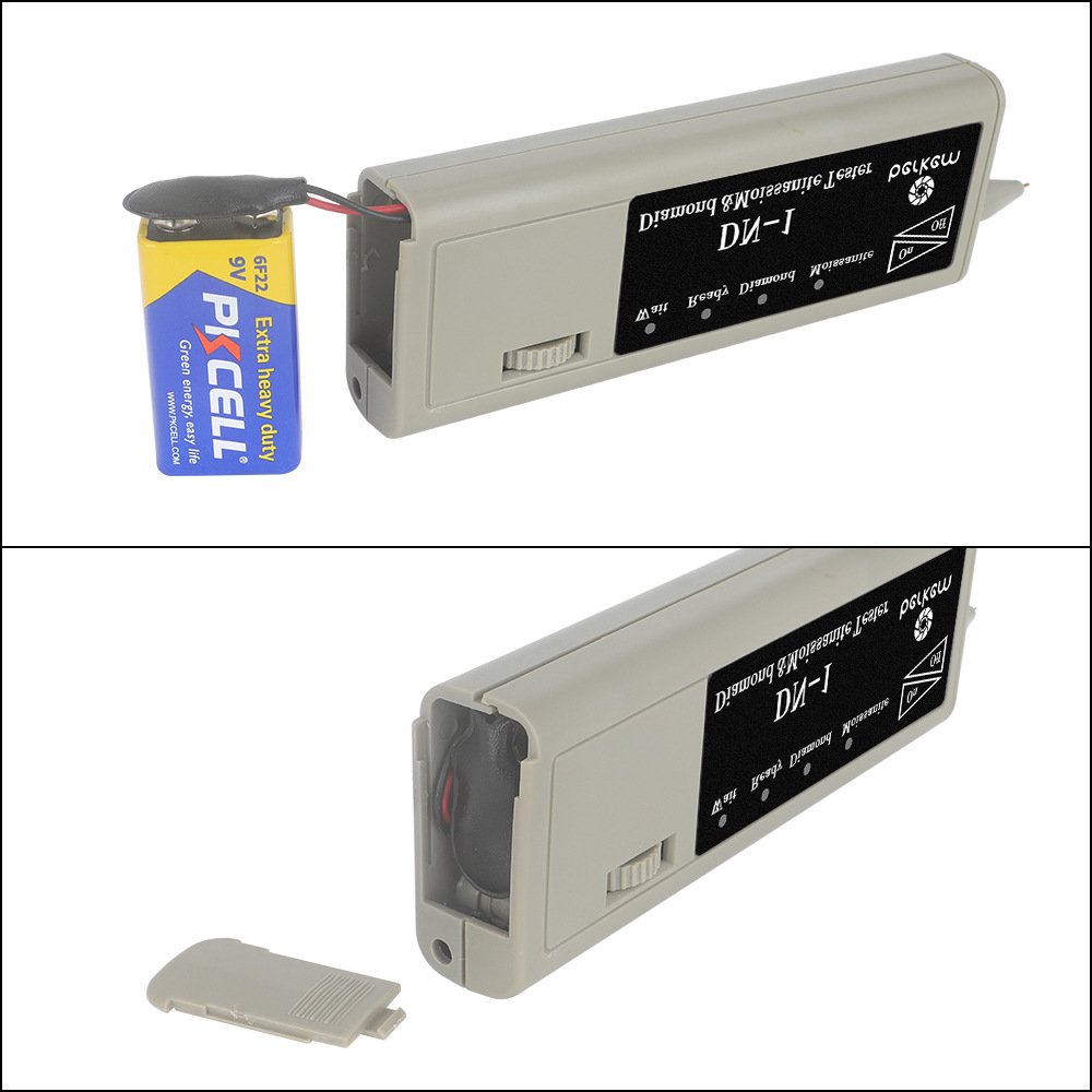 2-in-1 Thermal Conductivity Meter Diamond Measuring Pen New Gemstone Identification Tool Machine Battery Use Moissanite Detector