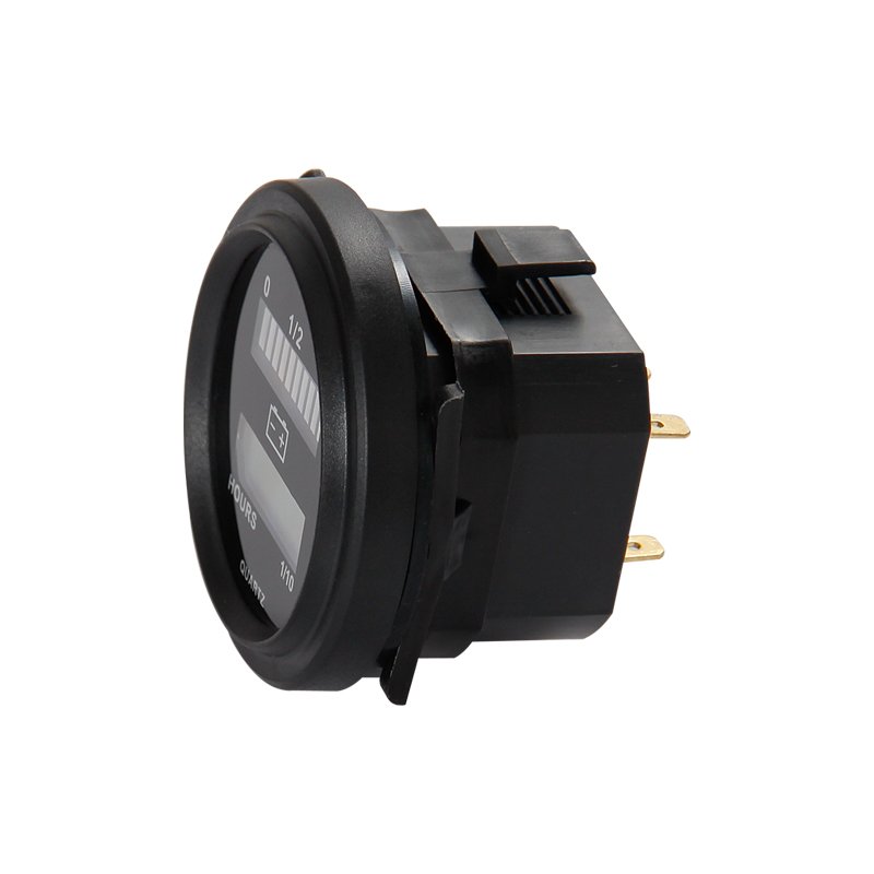Battery Indicator With Hour Meter Gauge For ATV Boat Forklift Golf Carts Motorcycle 12V 24V 36V 48V 72V