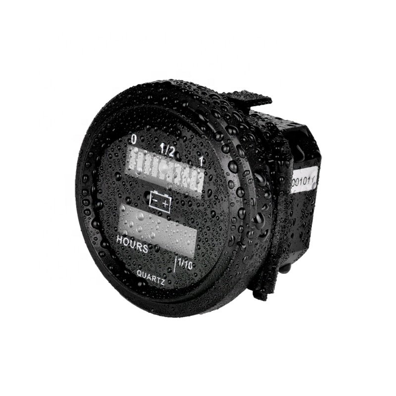 Battery Indicator With Hour Meter Gauge For ATV Boat Forklift Golf Carts Motorcycle 12V 24V 36V 48V 72V