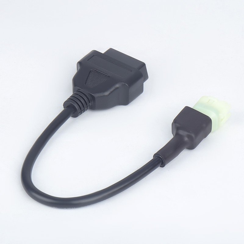 Wholesales Custom Durable K Line 16pin OBDII OBD 2 Female To 4pin OBD Adapter Cable Replacement For Honda OBD Motorcycles