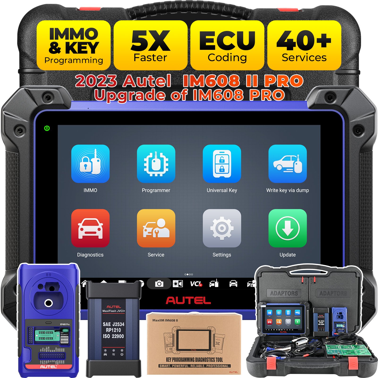Autel Im608 II Im608pro Obd2 Programming Key Fob Programmer Car Scanner Diagnosis Tools Vehicle Diagnostic Machine For Cars