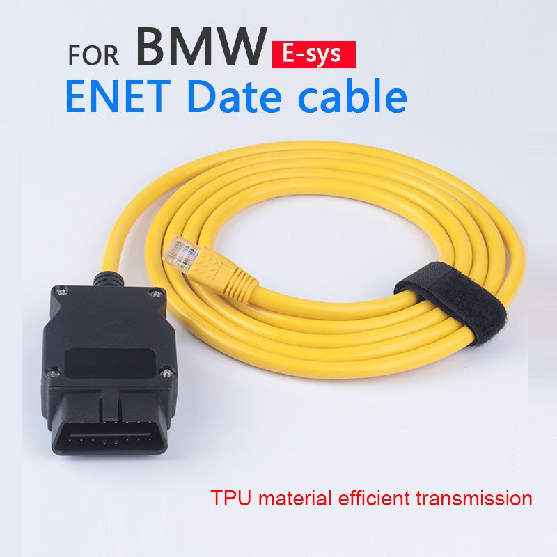 Car obd Diagnostic Tool Compatible Brush Hidden Upscale Programming Cord OBD 2 to RJ45 Ethernet Cable For BMW Enet obd connector
