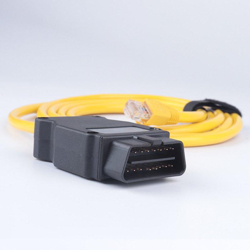 Car obd Diagnostic Tool Compatible Brush Hidden Upscale Programming Cord OBD 2 to RJ45 Ethernet Cable For BMW Enet obd connector