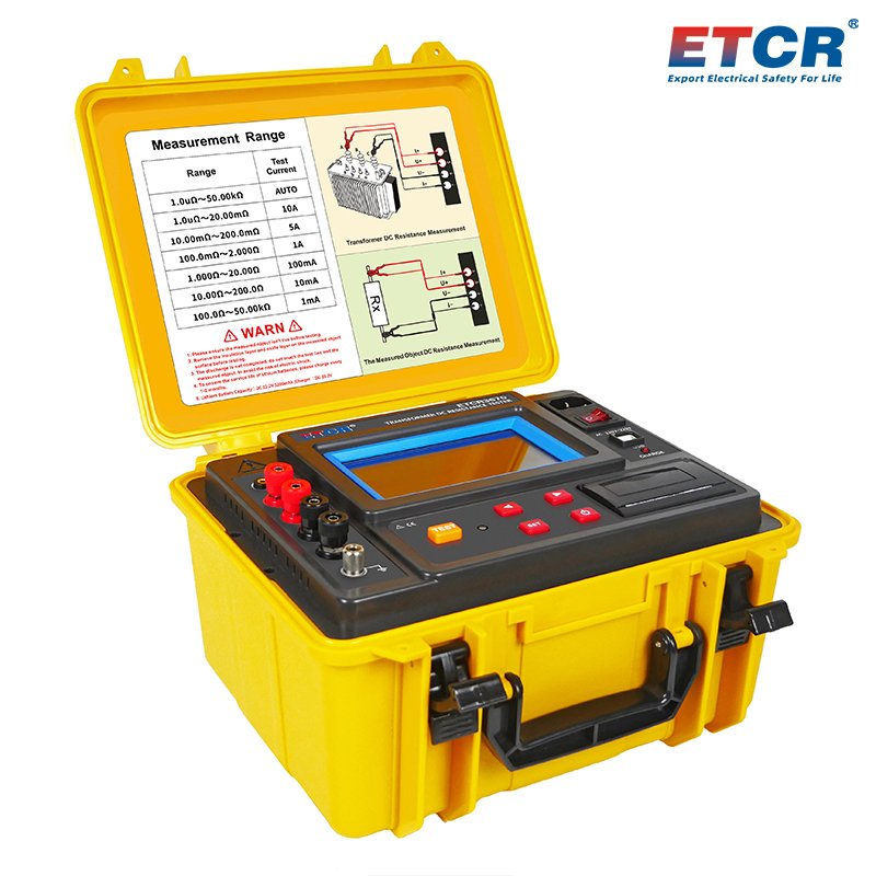 ETCR3670 Highly Durable And Protective Transformer DC Resistance tester For Outdoor Work