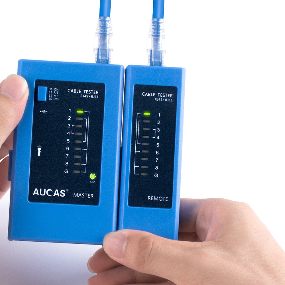 High Quality RJ45 Network Cable RJ11 Telephone Cable, BNC Cable Tester with Led Light Display