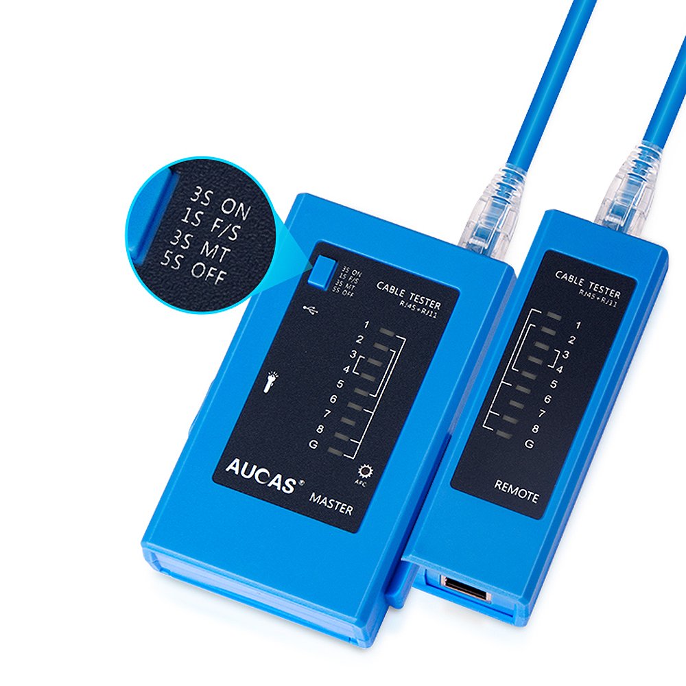 High Quality RJ45 Network Cable RJ11 Telephone Cable, BNC Cable Tester with Led Light Display