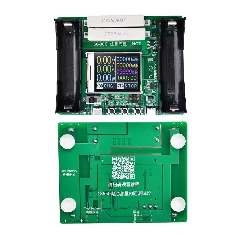 SM Type-C LCD Display Battery Capacity Tester MAh MWh Lithium Digital Battery Power Detector Module 18650 Battery Tester