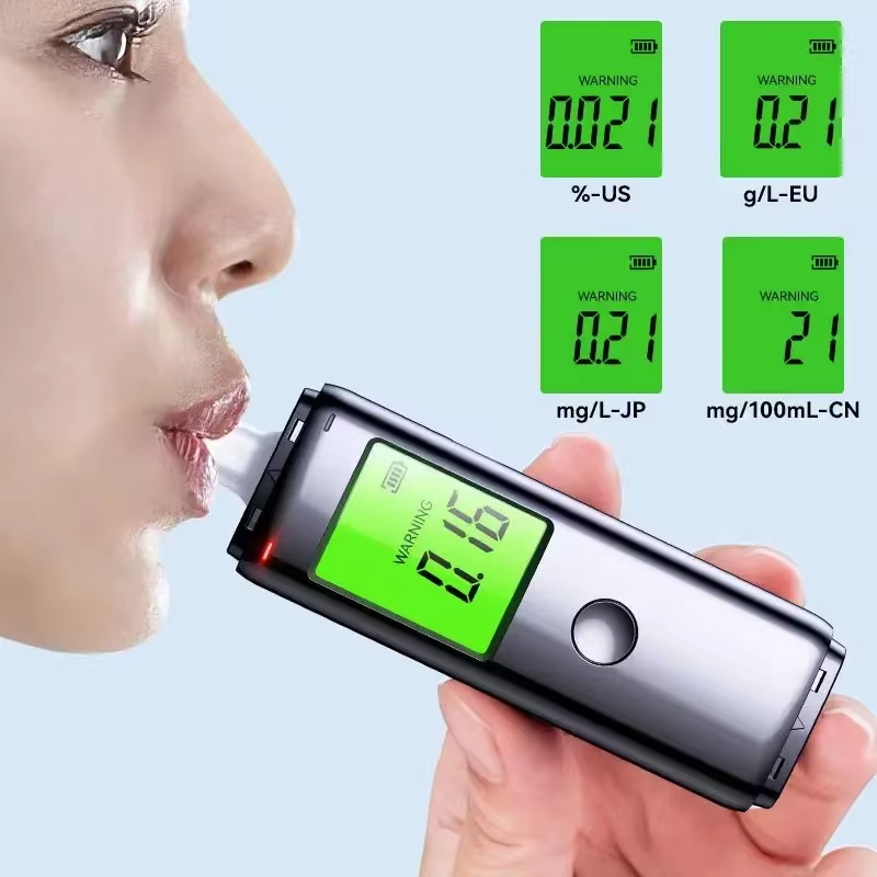 Wholesale Portable Digital Alcohol Tester Breathalyzer Mr black 05 Breath Tester 2024 Professional Factory Alcohol Meter