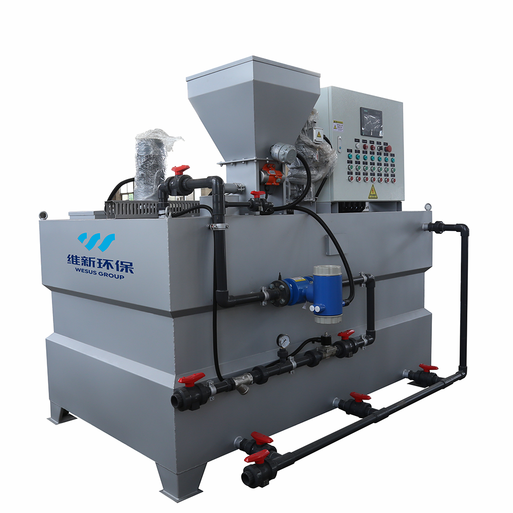 PAM PAC Automatic Powder Liquid Polymer Flocculant Chemical Dosing System for Sludge dewatering machines