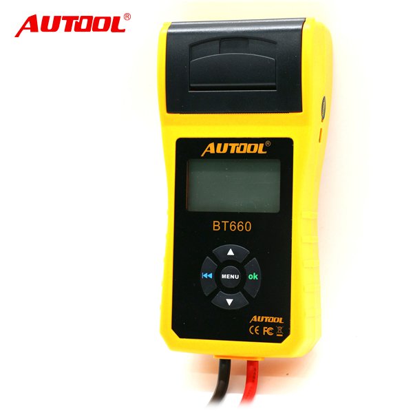 BT-660 AUTOOL 12V Car Battery Load Tester with printer BT660/Multi-language Digital automotive battery tester CCA100-3000