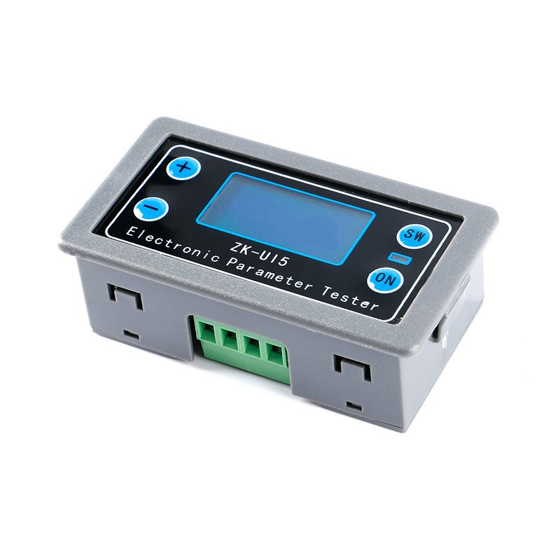 ZK-UI5 DC5-38V Battery Tester Voltmeter Ammeter Load Monitor Charger Tester Power Capacity Meter Charge Discharge Controller