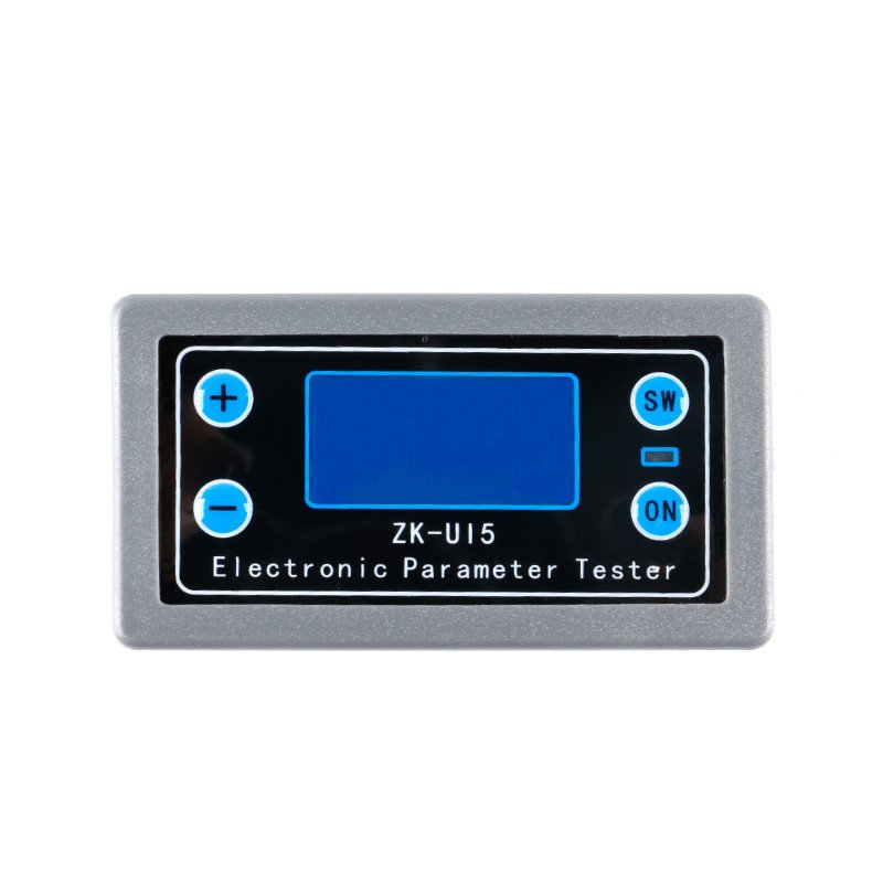 ZK-UI5 DC5-38V Battery Tester Voltmeter Ammeter Load Monitor Charger Tester Power Capacity Meter Charge Discharge Controller