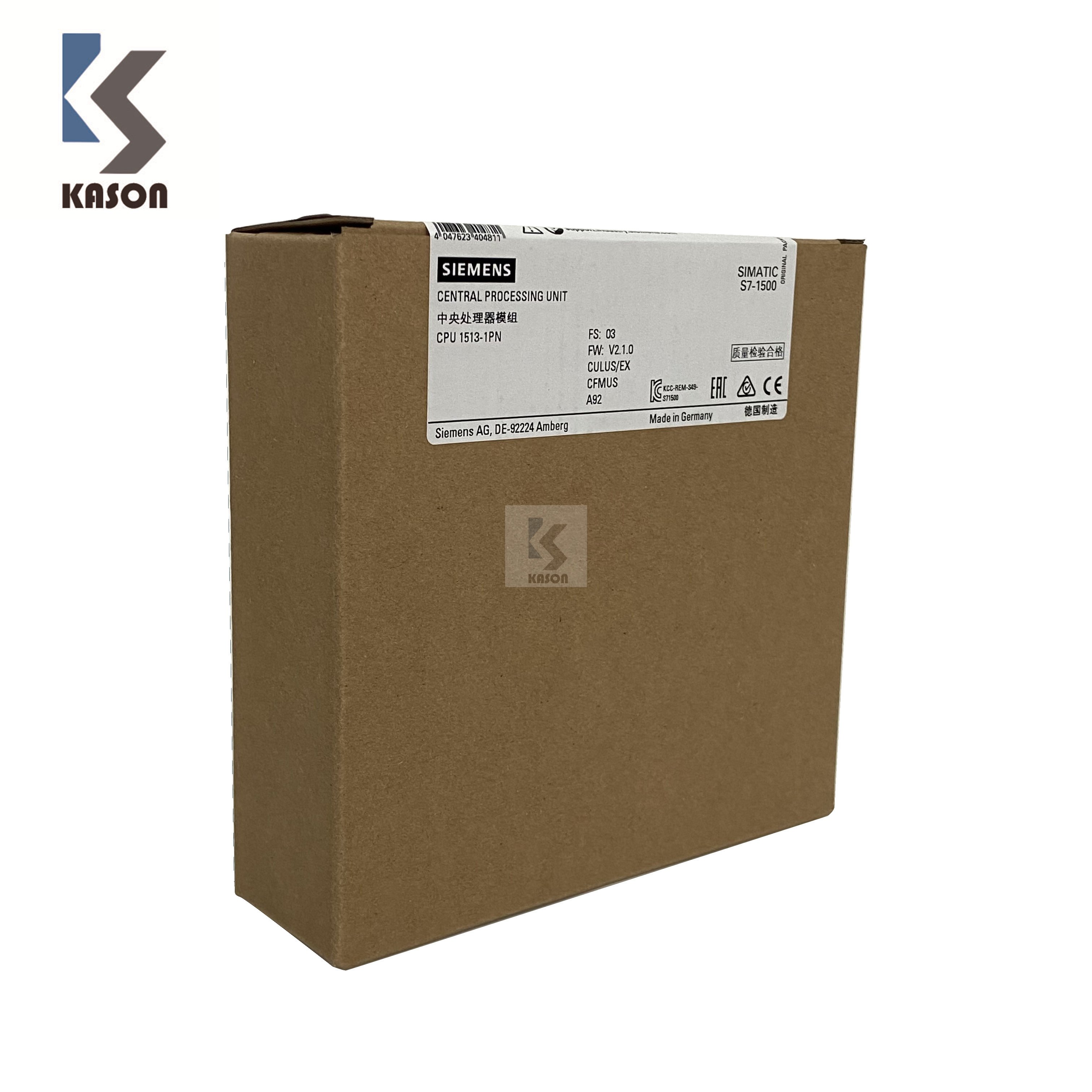 SIEMENS SIMATIC PLC 6ES7 513-1AL01-0AB0 SIMATIC S7-1500 CPU 1513-1 SIEMENS 6ES7513-1AL01-0AB0